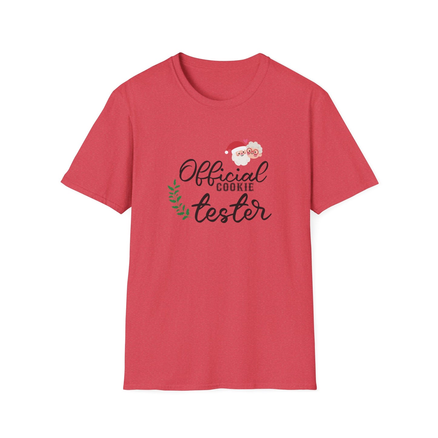 Official Cookie Tester Graphic T Shirt Heather Red