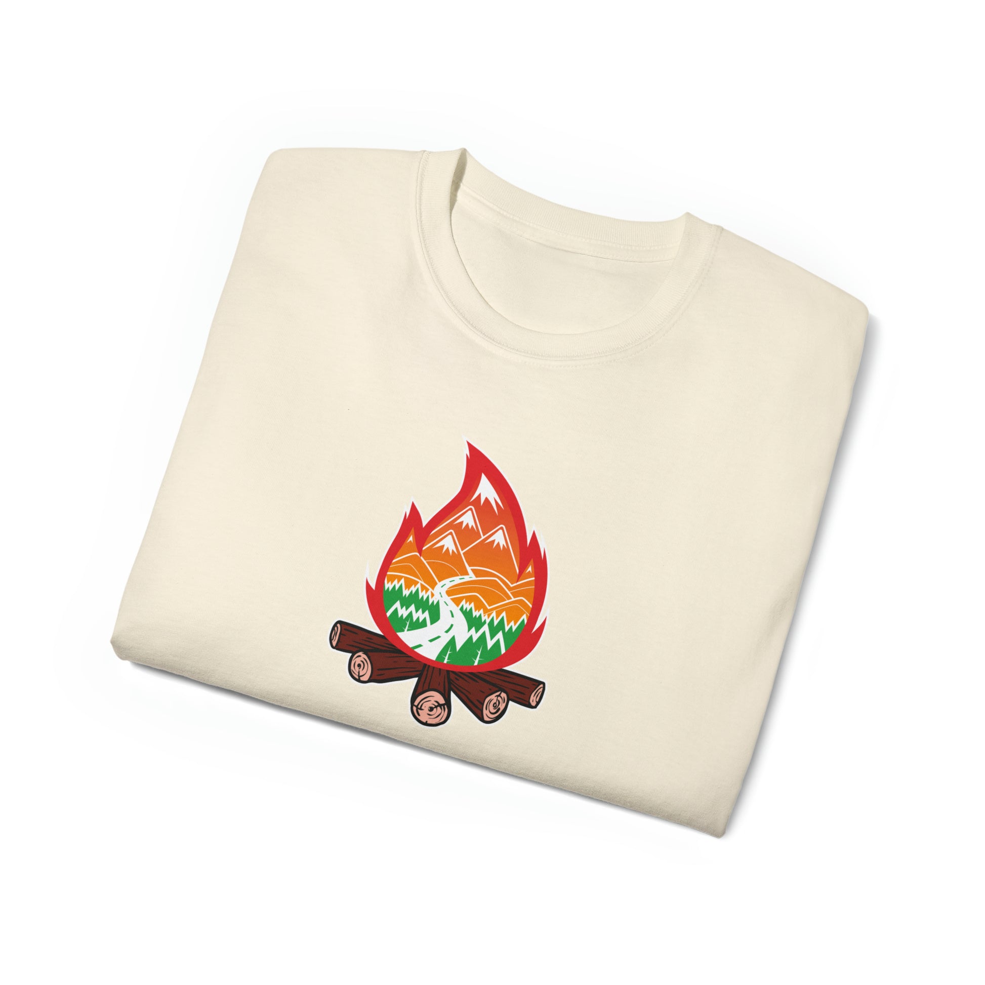 Wanderlust Campfire | Hiking & Camping Tee | Nature-Inspired Outdoor Apparel