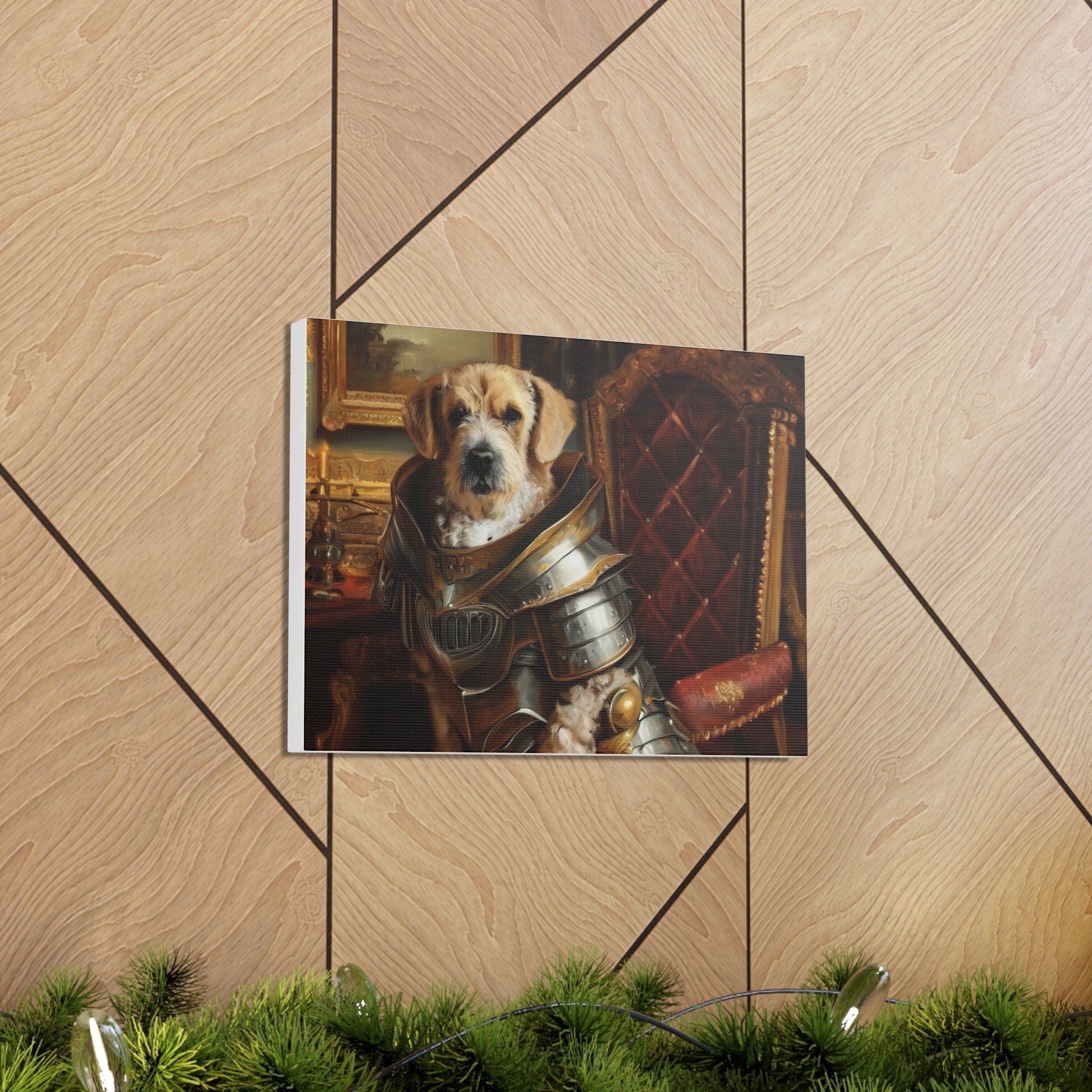 Fancy Dog, Canvas Dog Art, Dog Wall Art, Canine Canvas Art, Canvas Gallery Wraps