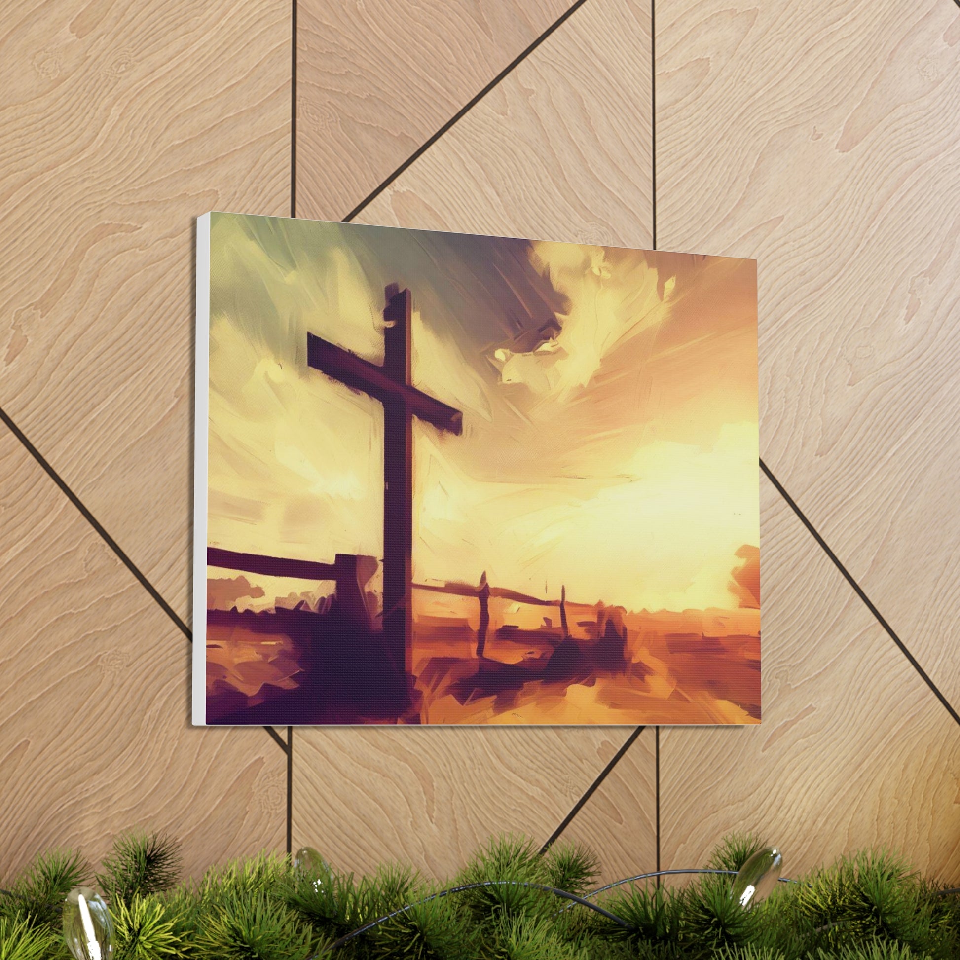 Christian wall art, Cross wall art, Country art, farm art, Canvas Gallery Wraps - SaviTraviDesigns