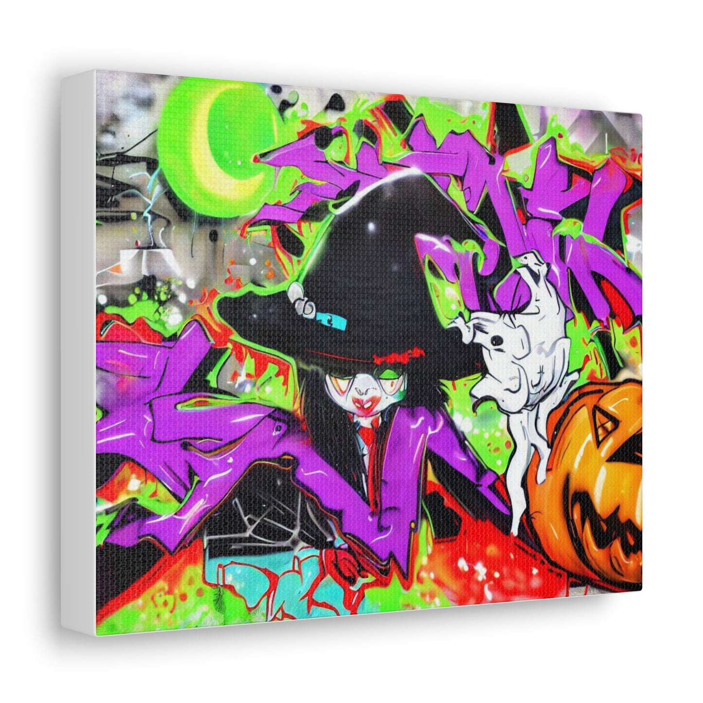 Halloween art, Witch canvas prints, Scary Halloween decor, Halloween home decor, Halloween wall, Gothic wall decor, Canvas Gallery Wraps