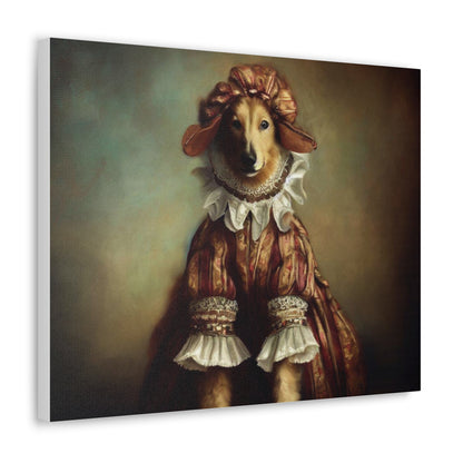 Fancy Dog, Canvas Dog Art, Dog Wall Art, Canine Canvas Art,Canvas Gallery Wraps, Pet Art