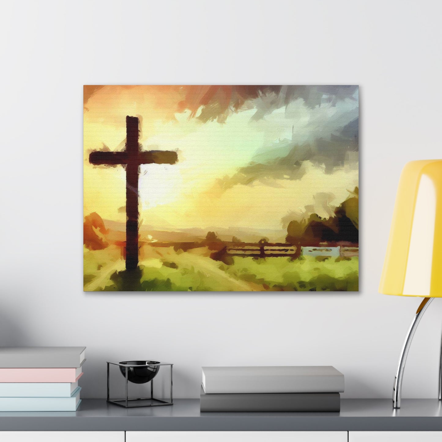 Christian wall art, Cross wall art, Farm art, Canvas Gallery Wraps - SaviTraviDesigns