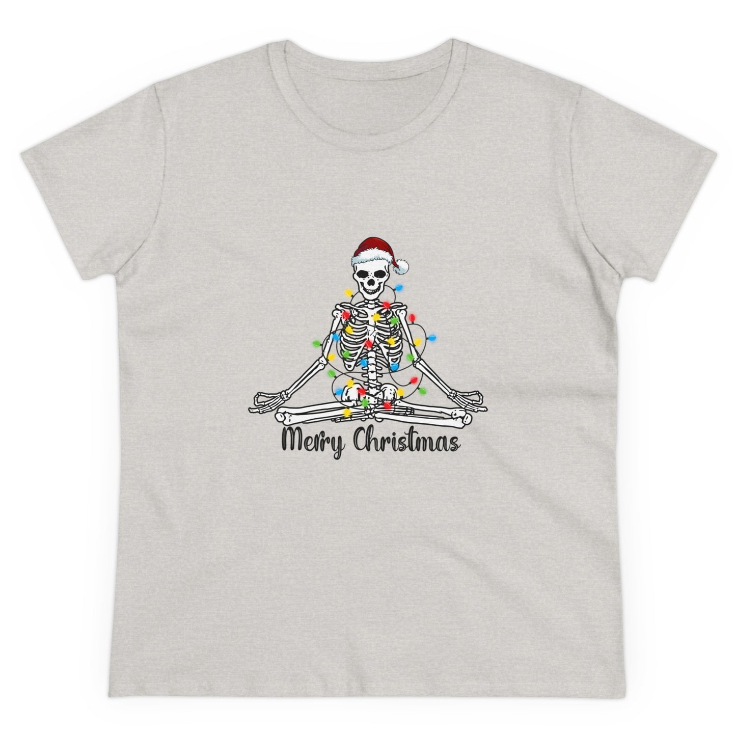 Skeleton Christmas, Christmas Graphic Shirts, Festive Holiday T-Shirts, Ugly Christmas Sweater Tees, Funny Christmas Shirt Designs, Cute Xmas Graphic Tees Ash