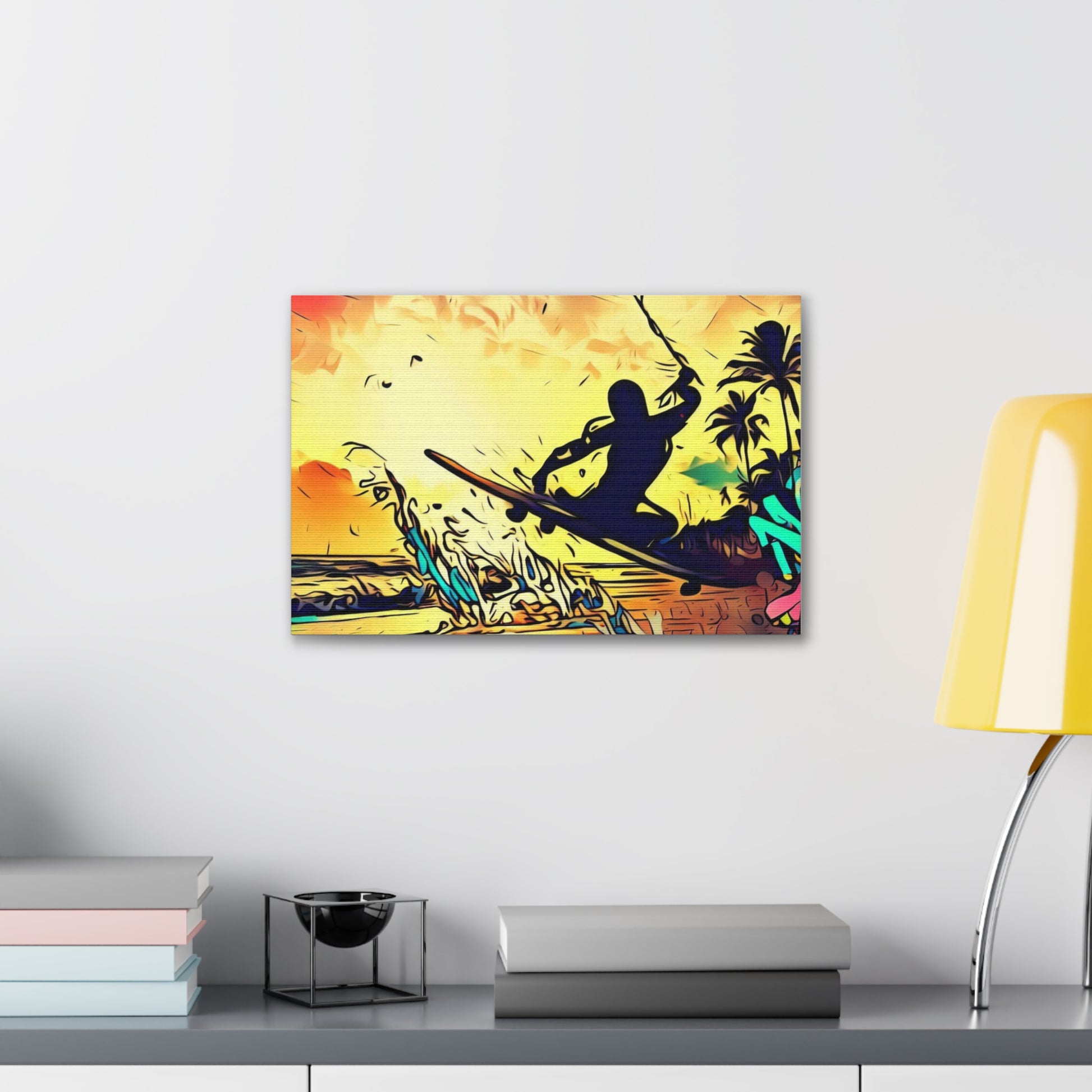 Kiteboarding, Graffiti art prints, Street art canvas, Urban art decor, Graffiti-style wall art, Graffiti canvas prints, Street art posters - SaviTraviDesigns