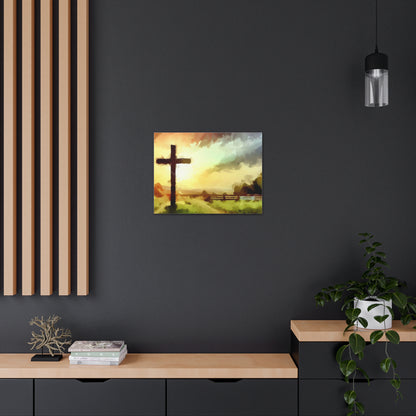 Christian wall art, Cross wall art, Farm art, Canvas Gallery Wraps - SaviTraviDesigns