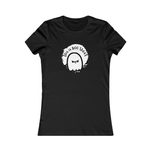 Ghostly Antics, Graphic T-Shirt, Halloween Tshirt, Ghost shirt, Women's Favorite Tee, Cute Ghost Shirt - SaviTraviDesigns