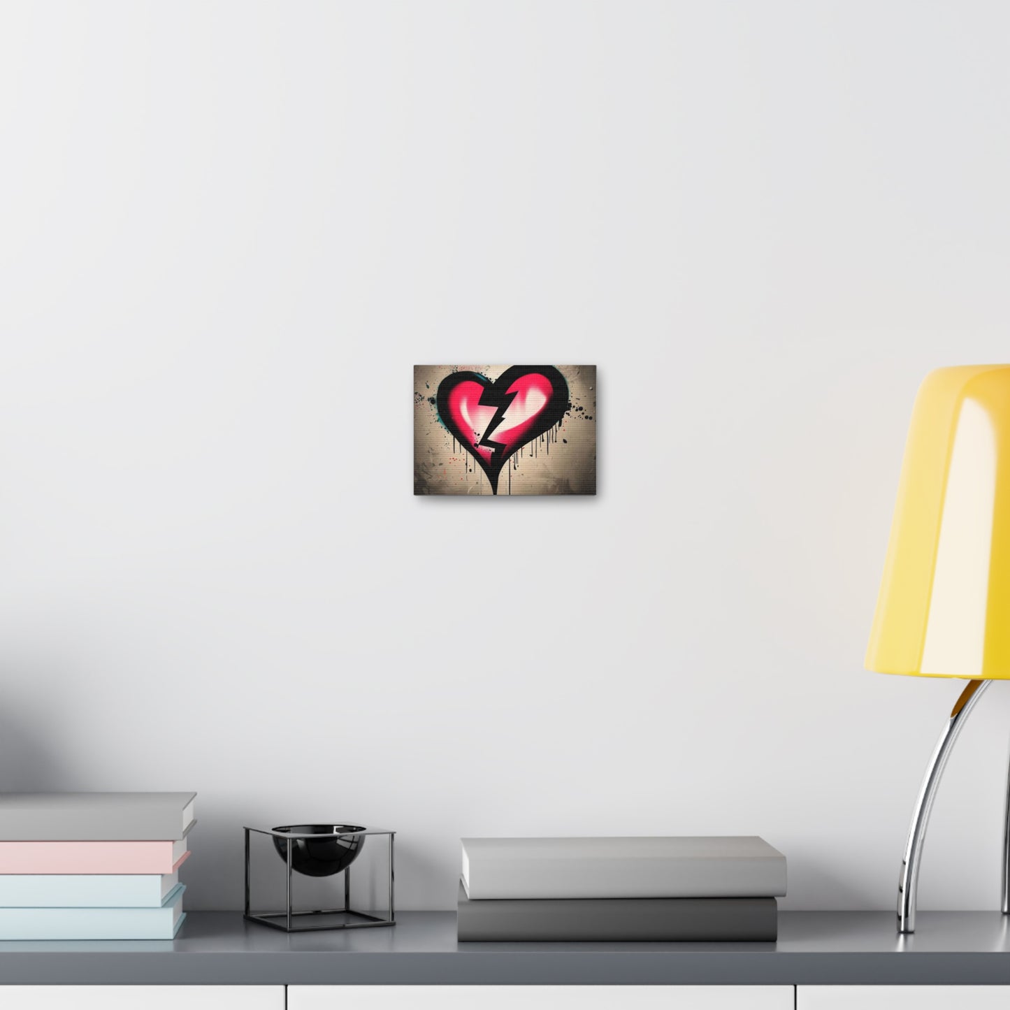 Broken Heart, Graffiti art prints, Street art canvas, Urban art decor, Graffiti-style wall art, Graffiti canvas prints, Street art posters - SaviTraviDesigns