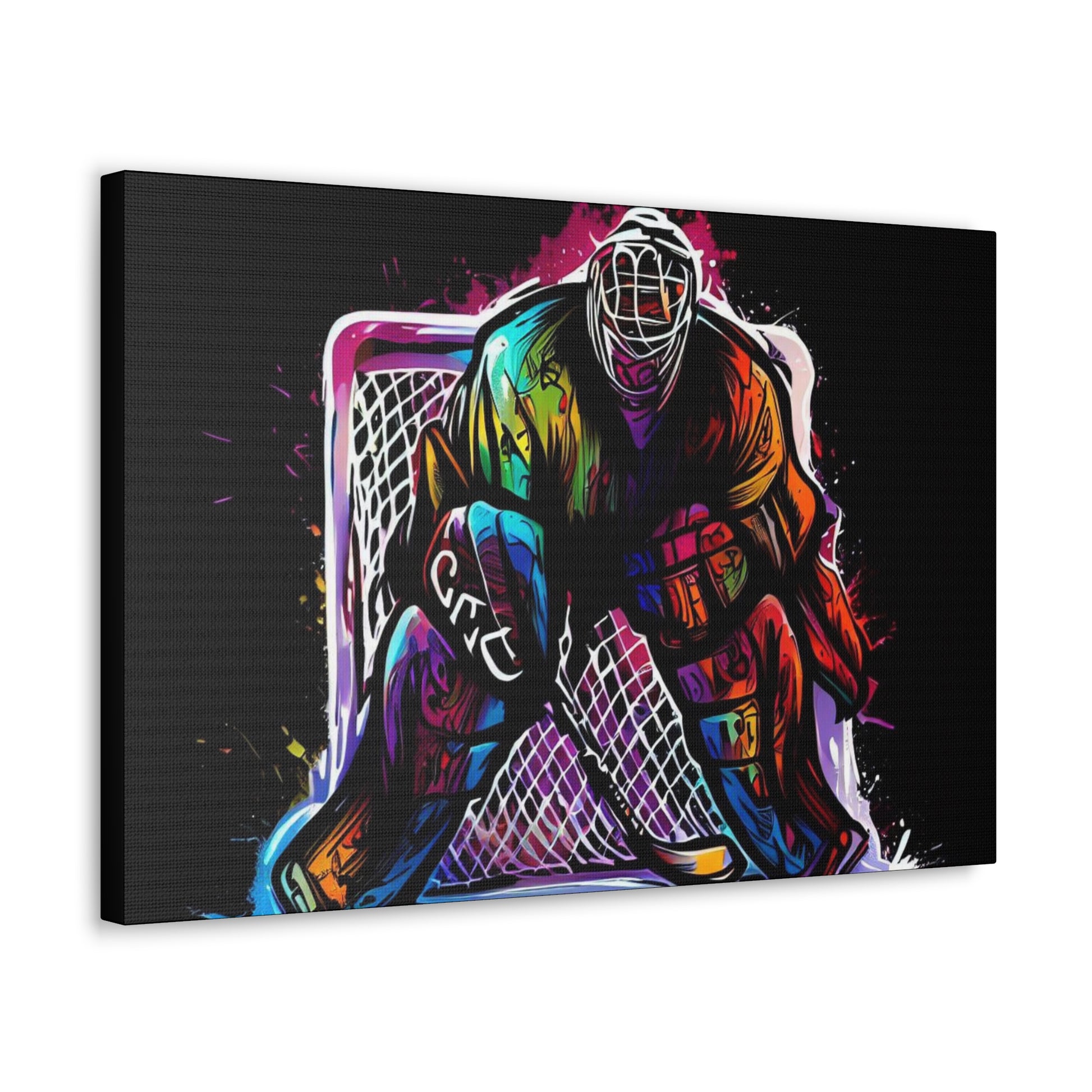 Hockey Canvas print, Graffiti canvas prints, Spray can art paintings, Street art canvas art, Urban graffiti artwork, Graffiti wall decor