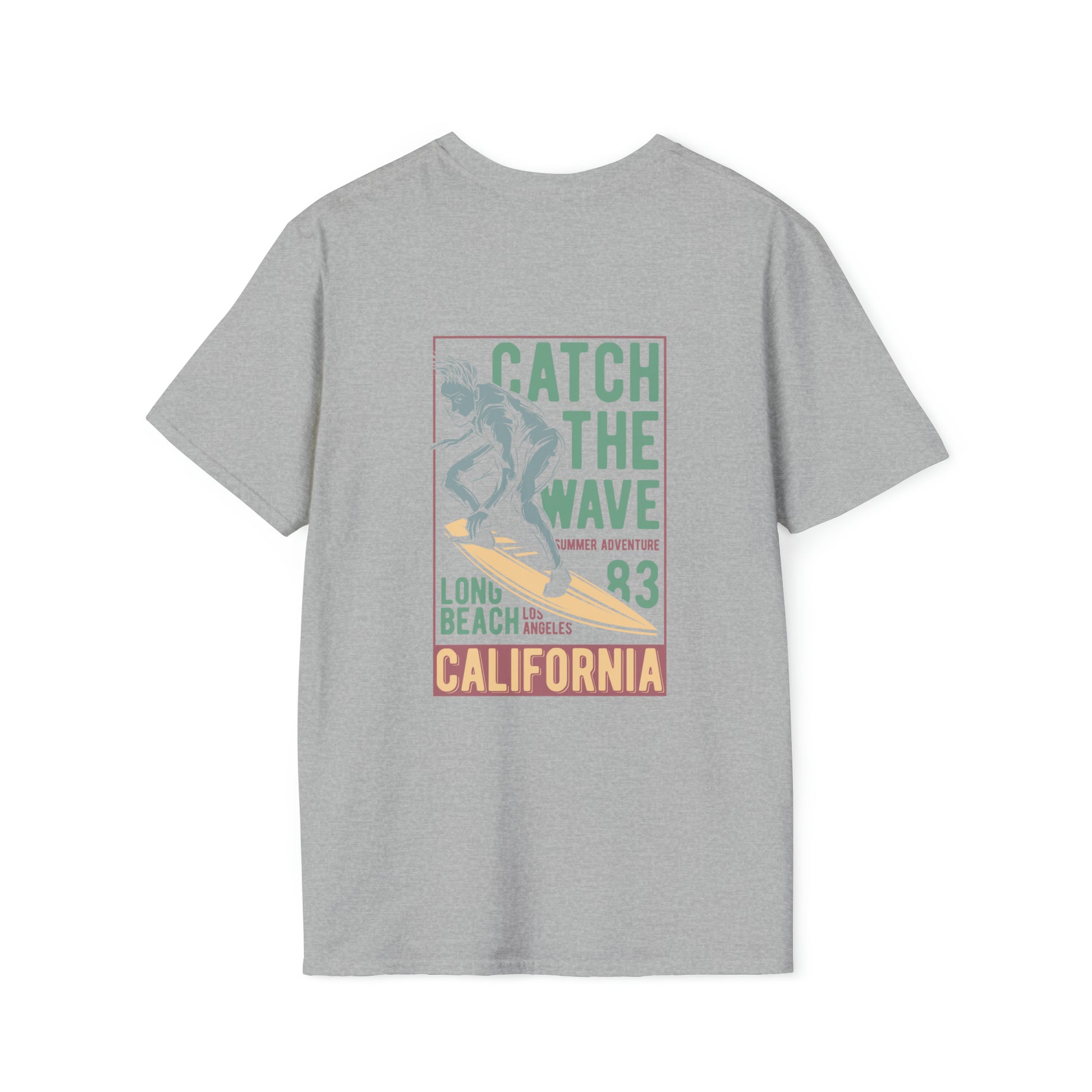 Catch The Wave California, Beachwear Graphics, Tropical T-Shirt Designs, Ocean-Inspired Shirts, Surfing Graphics, Sun and Sand Apparel, Summer Wardrobe Essentials - SaviTraviDesigns