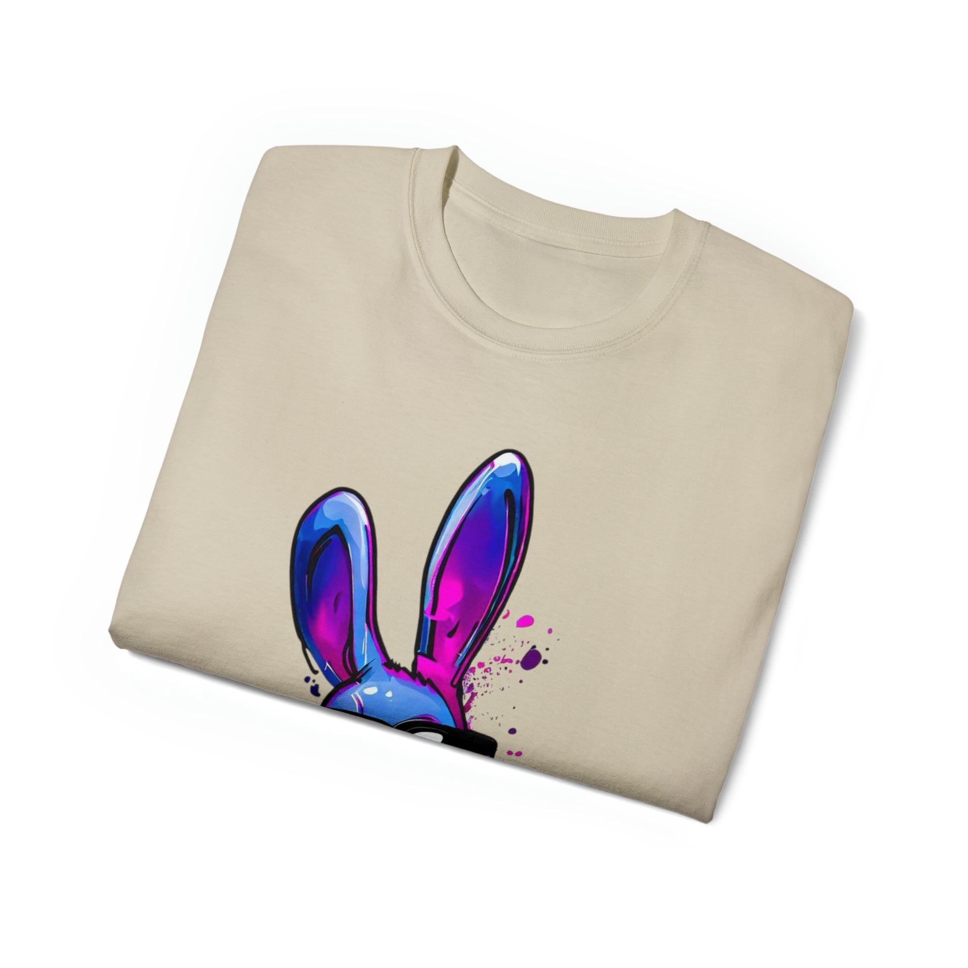 Graffiti shirt, Bunny shirt,  Urban Art T-Shirt, Blue Bunny, Urban Shirt - SaviTraviDesigns