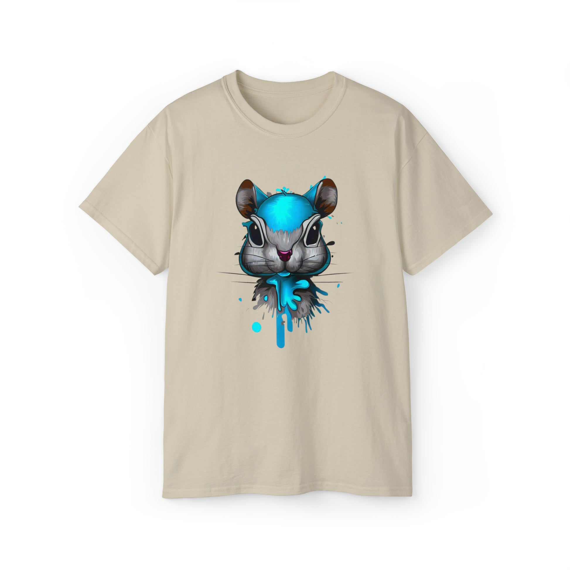 Graffiti shirt, Squirrel shirt, Urban Art T-Shirt, Blue Squirrel - SaviTraviDesigns