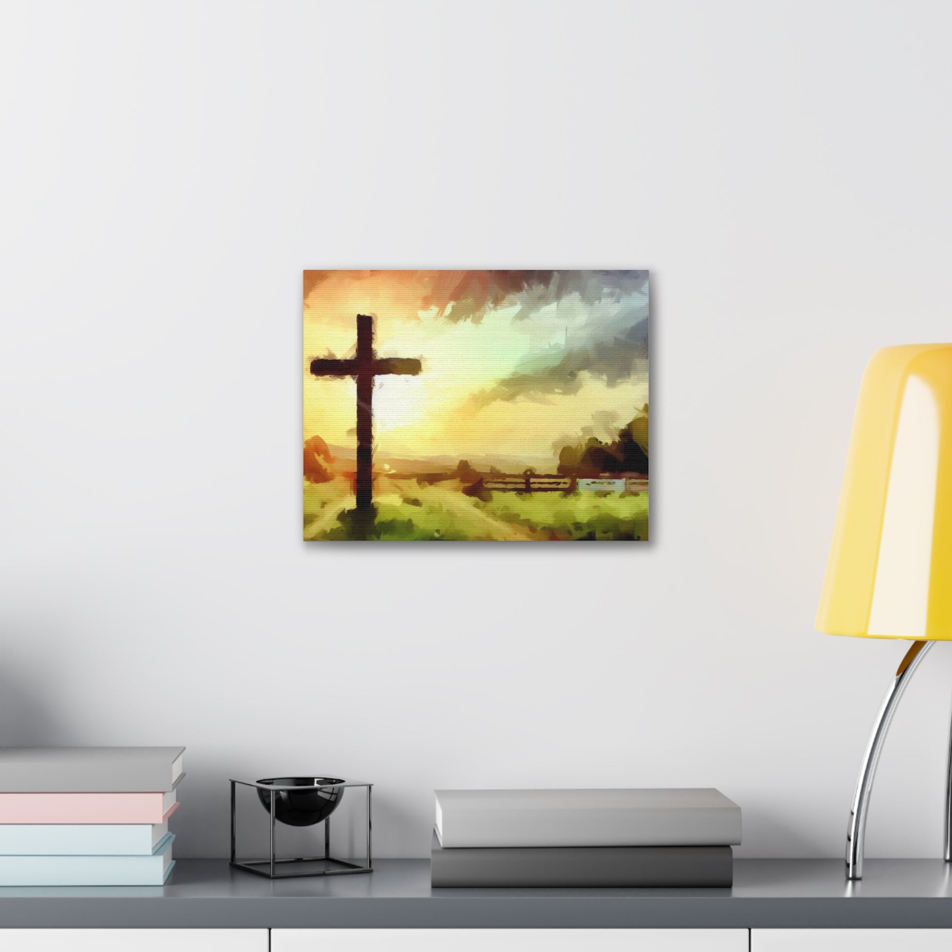 Christian wall art, Cross wall art, Farm art, Canvas Gallery Wraps - SaviTraviDesigns