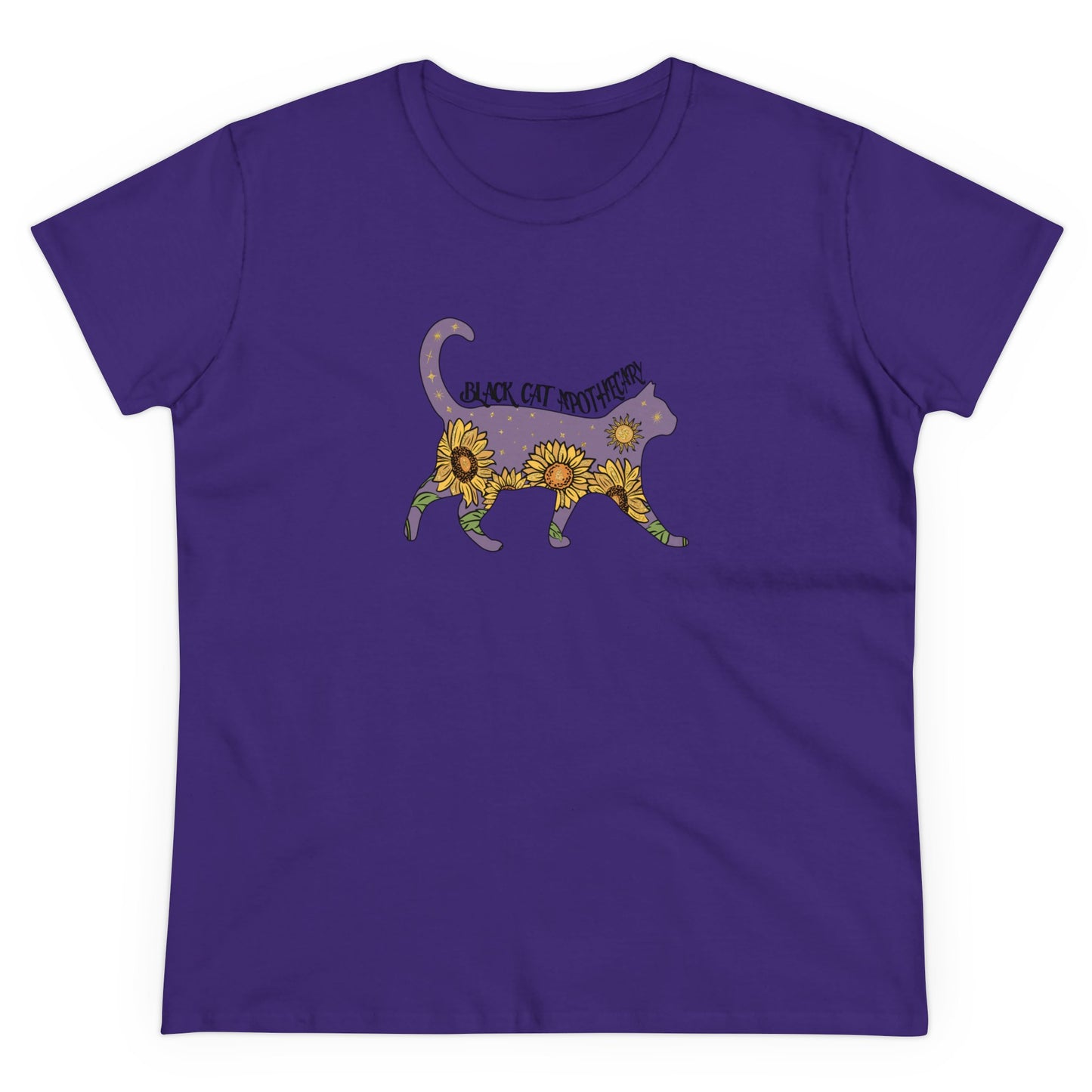 Black Cat, Halloween Graphic Shirts, Spooky Halloween Shirts, Scary Halloween Shirt Designs, Cute Halloween Graphic Tees, Funny Halloween Shirt Ideas Purple