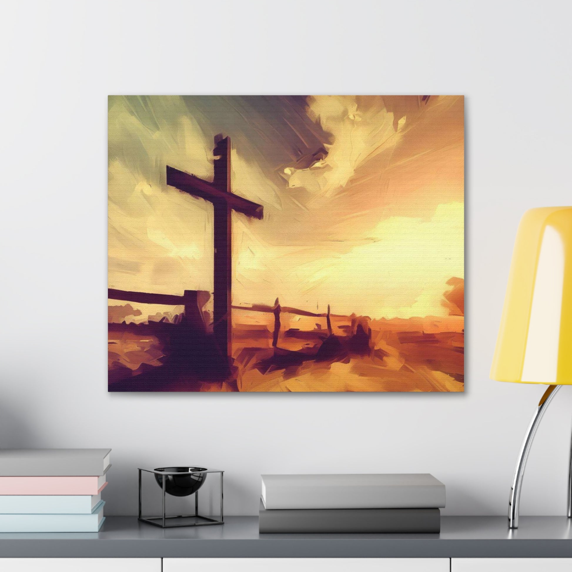 Christian wall art, Cross wall art, Country art, farm art, Canvas Gallery Wraps - SaviTraviDesigns