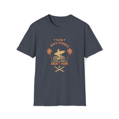 Beach Journey Sand And Sun |Beach Lifestyle Shirts | Summer Vibe Apparel Heather Navy