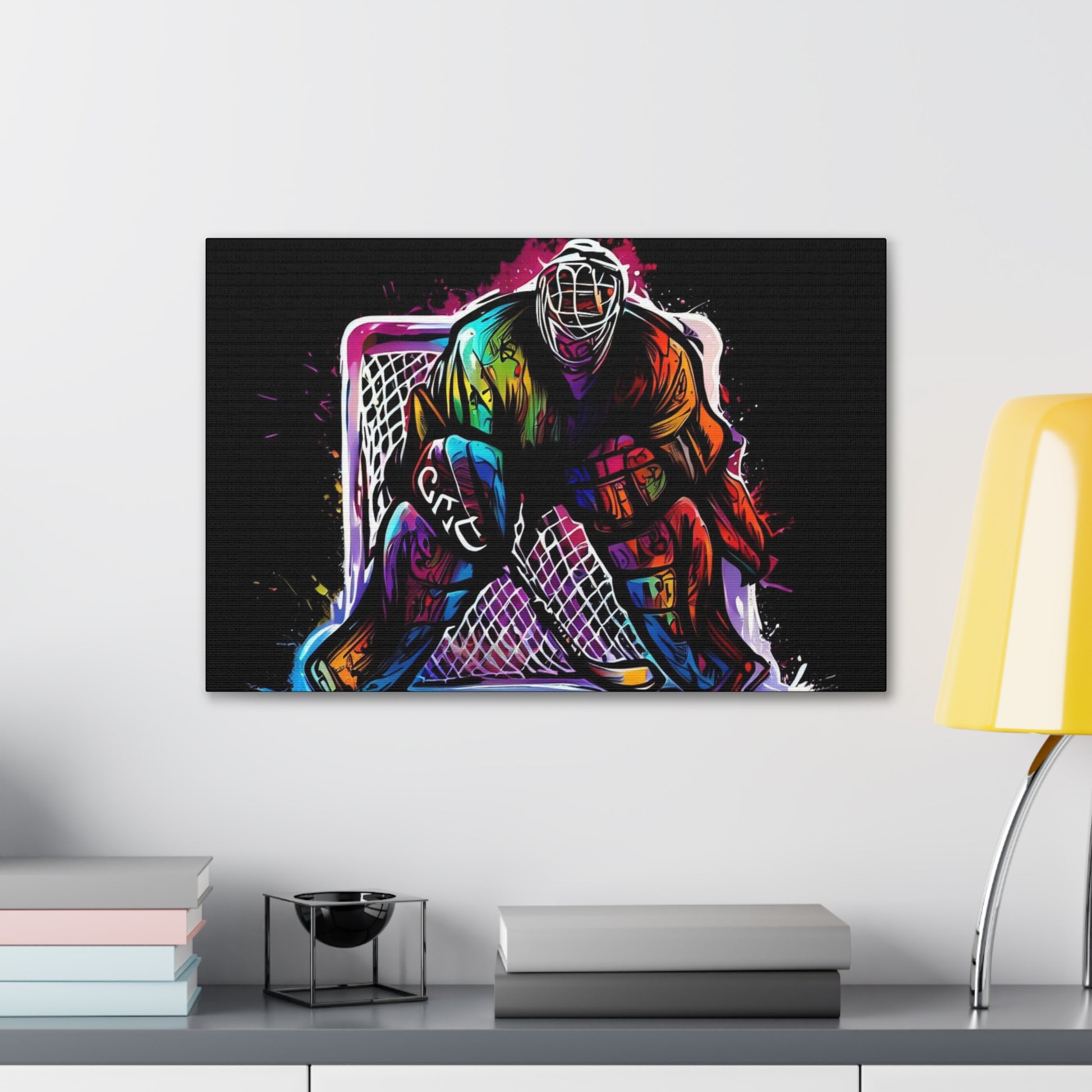 Hockey Canvas print, Graffiti canvas prints, Spray can art paintings, Street art canvas art, Urban graffiti artwork, Graffiti wall decor