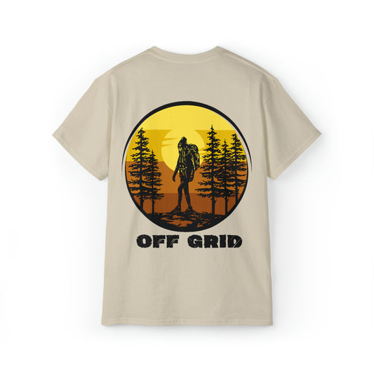 Off Grid T-Shirt, Outdoor Graphic T-shirt, Adventure T-Shirts, Nature Tees, Hiking T-Shirts, Camping Graphic Shirts, Mountain Tee Shirts - SaviTraviDesigns