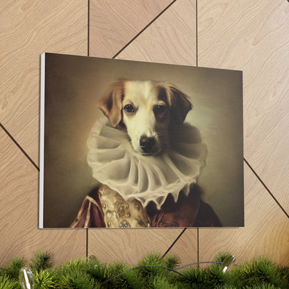 Fancy Dog, Canvas Dog Art, Dog Wall Art, Canine Canvas Art, Canvas Gallery Wraps