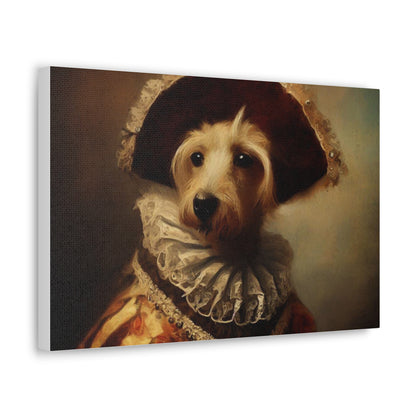 Fancy Dog, Canvas Dog Art, Dog Wall Art, Canine Canvas Art,Canvas Gallery Wraps, Pet Art, King Dog - SaviTraviDesigns