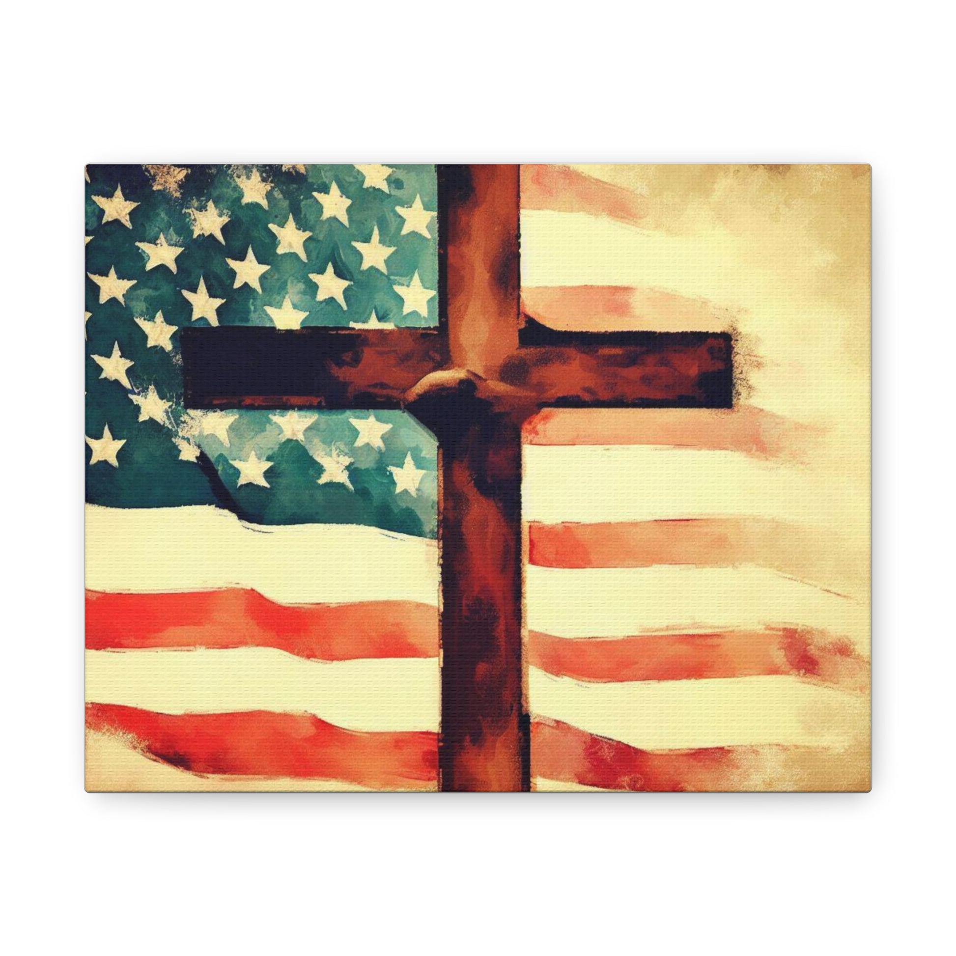 Christian wall art, Flag wall art, Canvas Gallery Wraps - SaviTraviDesigns