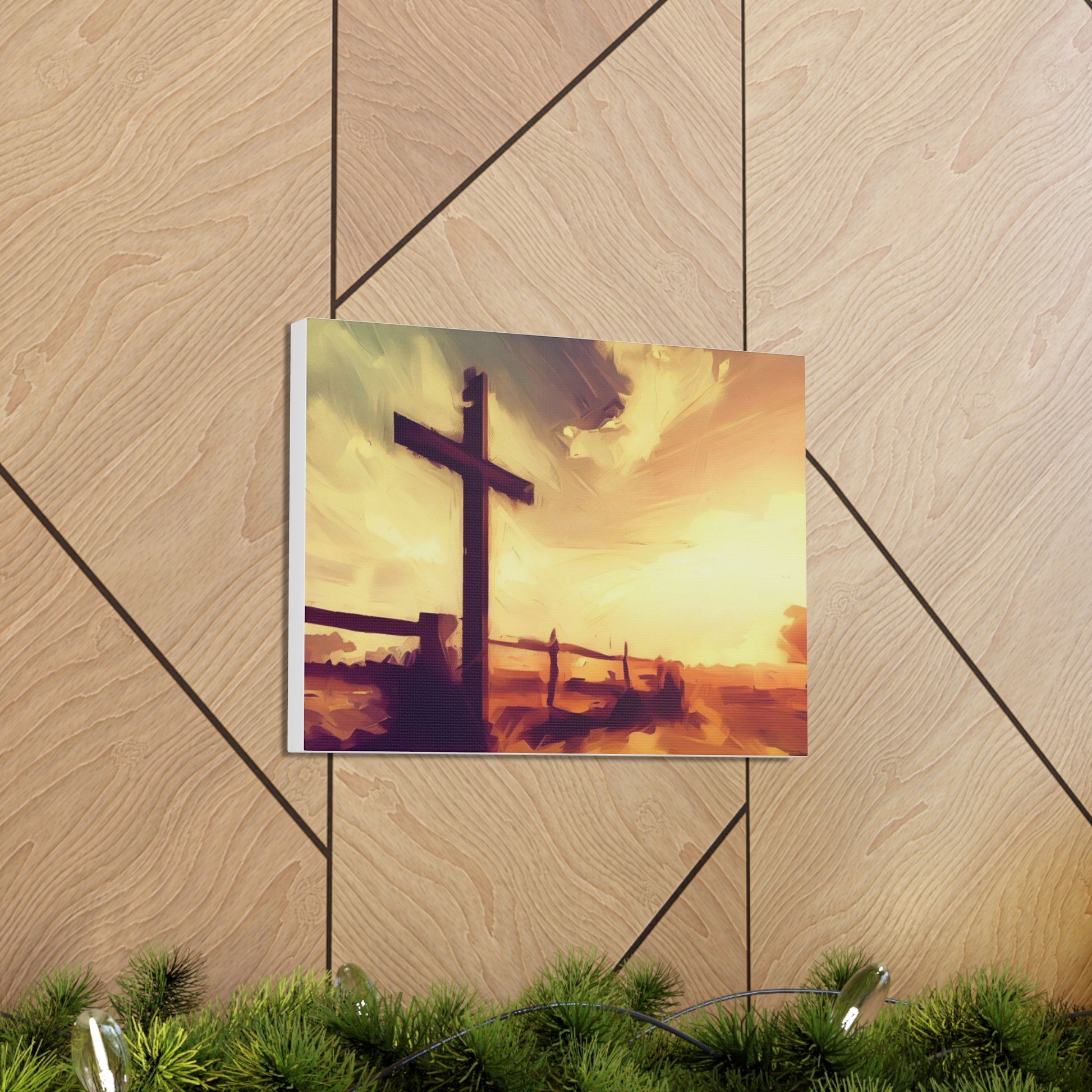 Christian wall art, Cross wall art, Country art, farm art, Canvas Gallery Wraps - SaviTraviDesigns