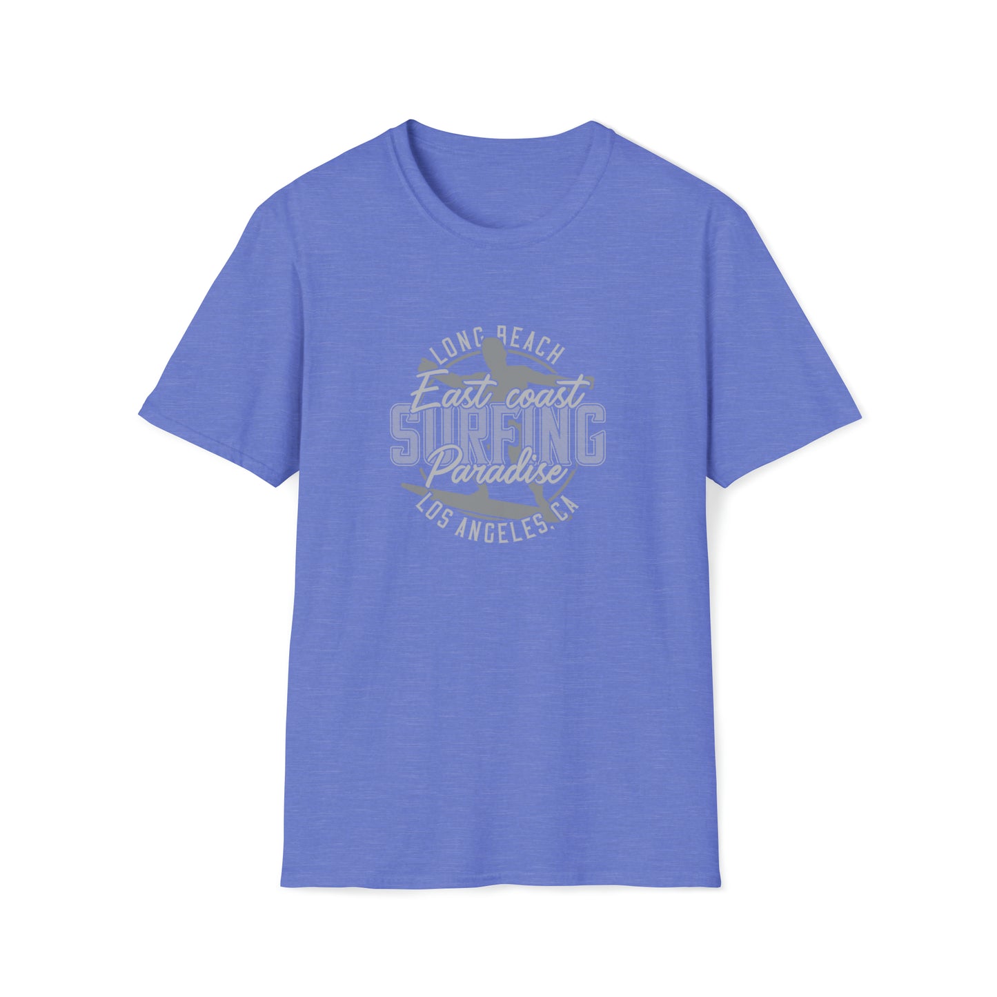 Long Beach Surfing |Beach Lifestyle Shirts | Summer Vibe Apparel Heather Royal