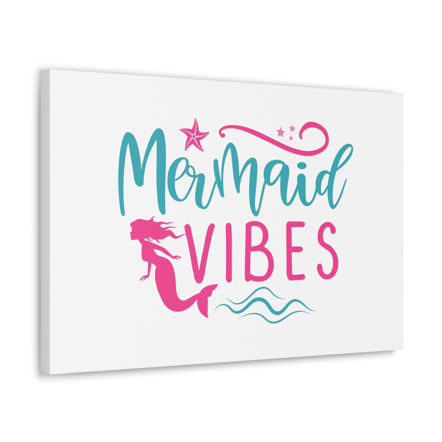 Mermaid Vibes, Mermaid Wall Art, Coastal Mermaid Decor, Beach House Mermaid Signs, Nautical Mermaid Decor, Mermaid Nursery Wall Decor - SaviTraviDesigns