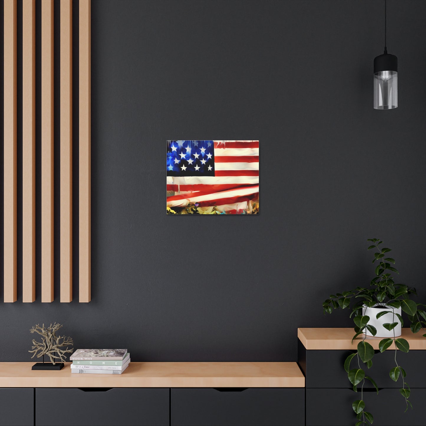 American Flag wall art, Flag wall art, Canvas Gallery Wraps - SaviTraviDesigns