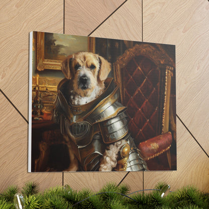 Fancy Dog, Canvas Dog Art, Dog Wall Art, Canine Canvas Art, Canvas Gallery Wraps