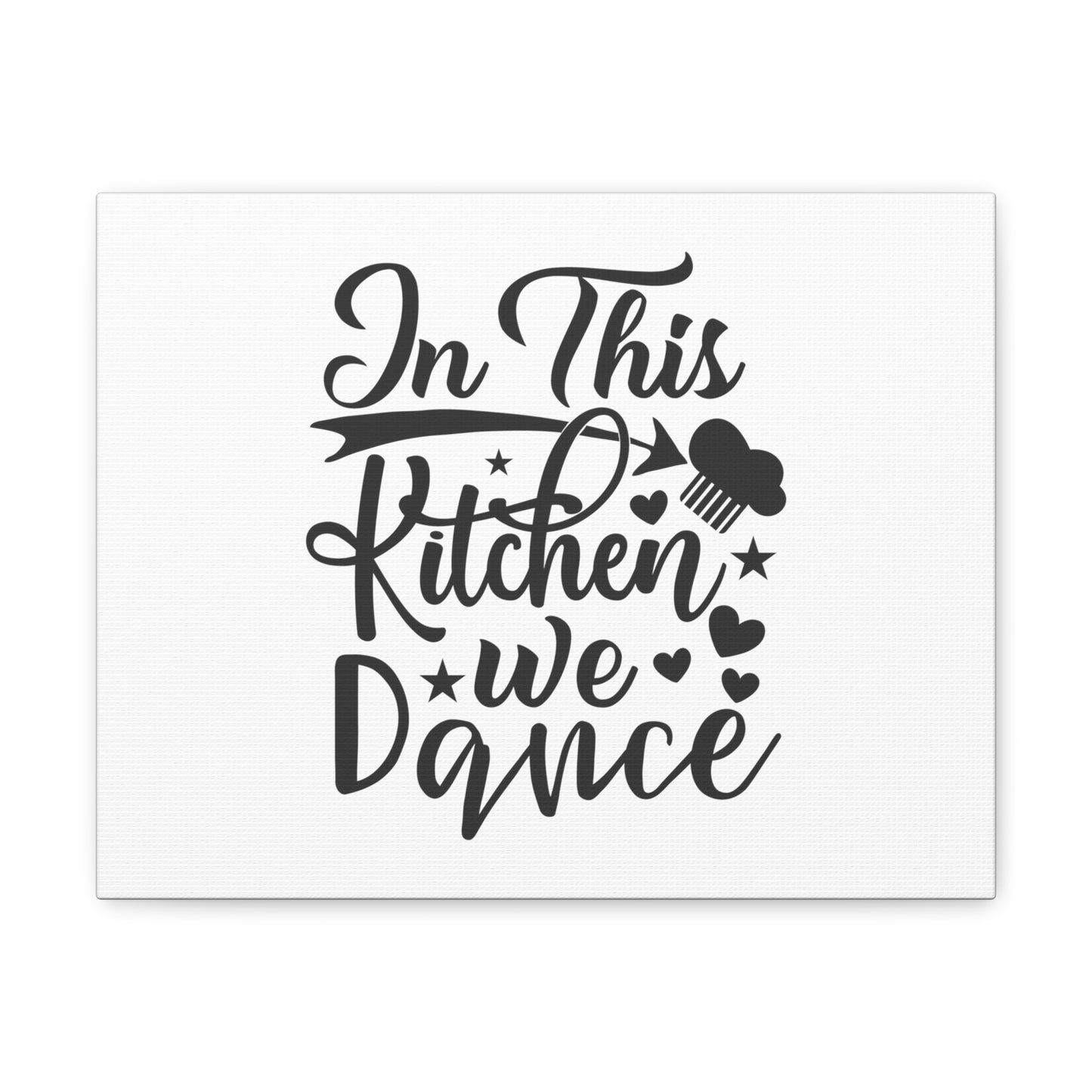 In This Kitchen We Dance, Kitchen quote canvas prints, Kitchen wall decor quotes, Kitchen canvas art, Funny kitchen quotes on canvas, Inspirational kitchen quotes 14″ x 11″ Premium Gallery Wraps (1.25″)