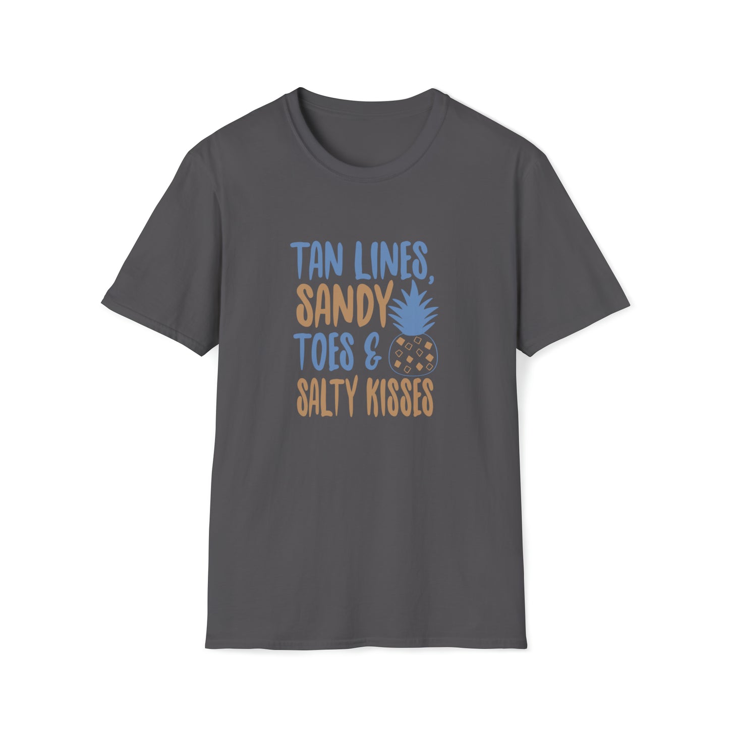 Tan Lines Sandy Toes |Beach Lifestyle Shirts | Summer Vibe Apparel Charcoal