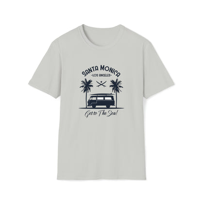 Santa Monica Surf Lifestyle |Beach Lifestyle Shirts | Summer Vibe Apparel Ice Grey