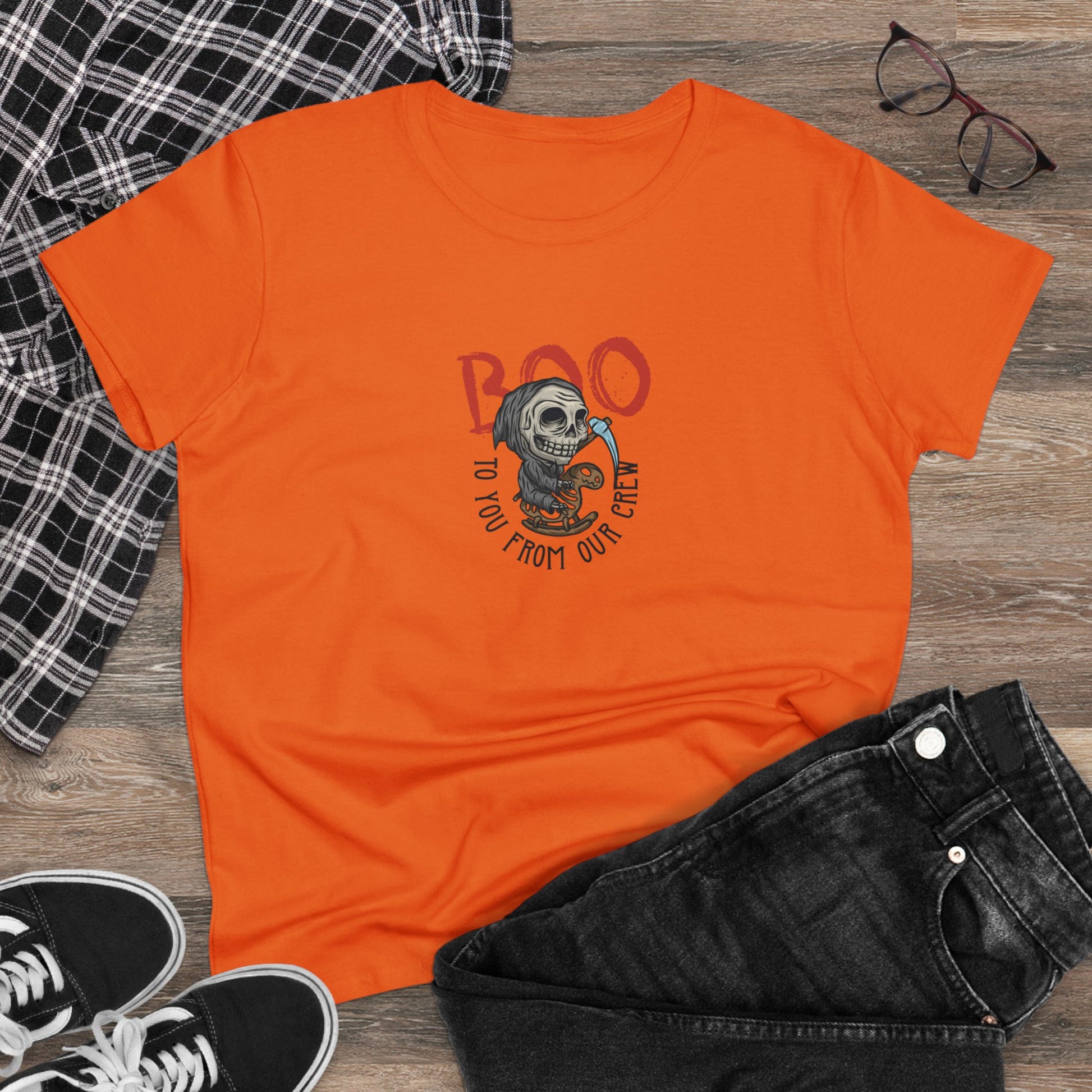 Boo To You and Our Crew, Halloween Graphic Shirts, Spooky Halloween Shirts, Scary Halloween Shirt Designs, Cute Halloween Graphic Tees, Funny Halloween Shirt Ideas