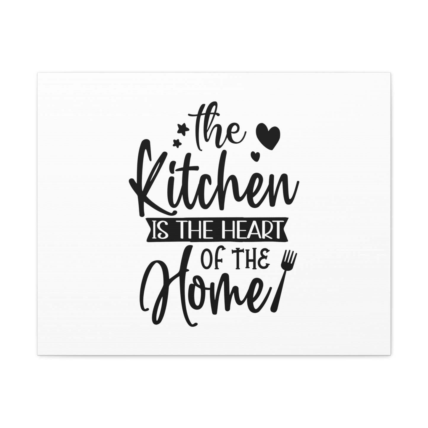 The Kitchen Is Heart Of The Home, Kitchen quote canvas prints, Kitchen wall decor quotes, Kitchen canvas art, Funny kitchen quotes on canvas, Inspirational kitchen quotes 30″ x 24″ Premium Gallery Wraps (1.25″)