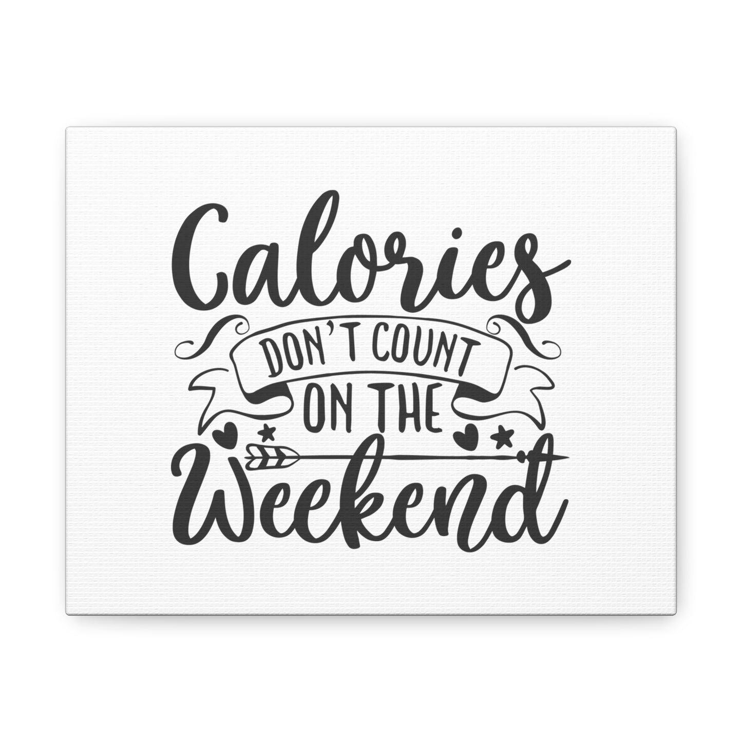 Calories Don't Count, Kitchen quote canvas prints, Kitchen wall decor quotes, Kitchen canvas art, Funny kitchen quotes on canvas, Inspirational kitchen quotes 10″ x 8″ Premium Gallery Wraps (1.25″)