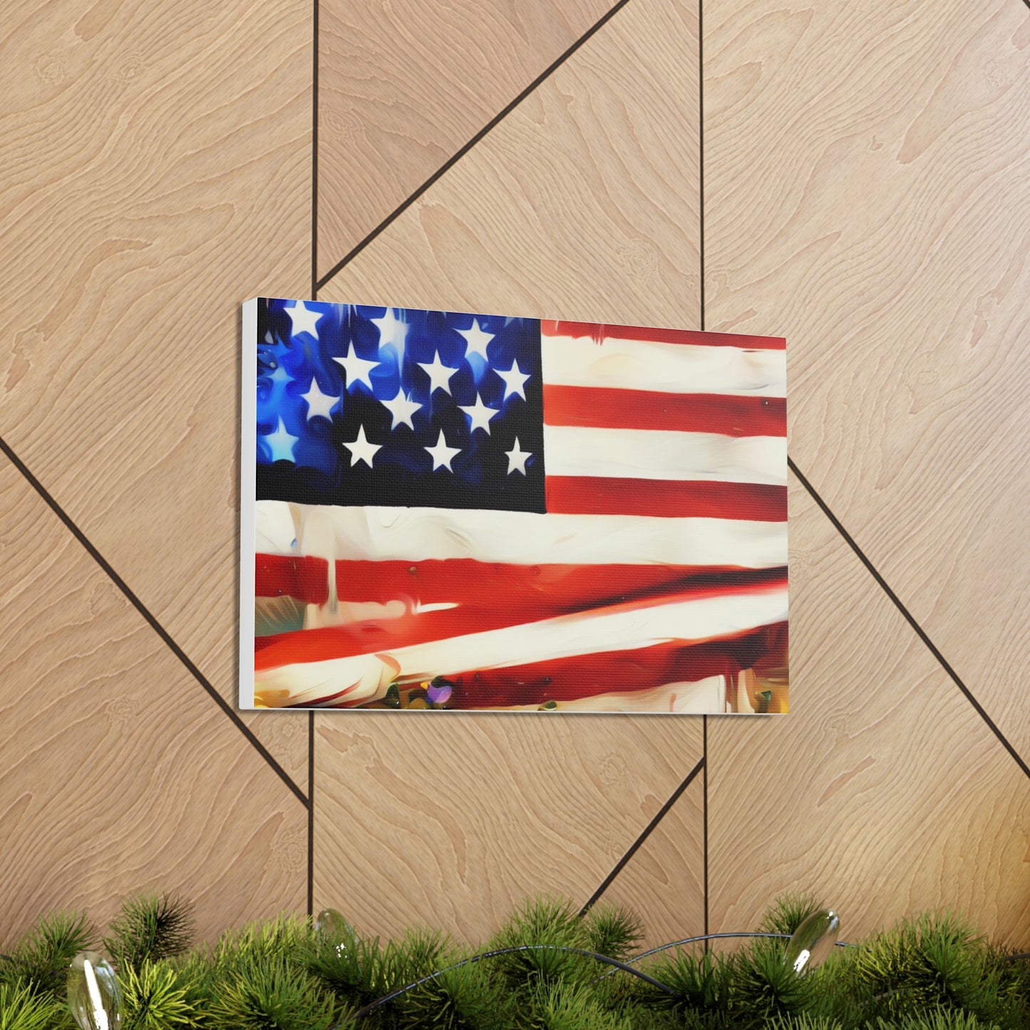 American Flag wall art, Flag wall art, Canvas Gallery Wraps - SaviTraviDesigns