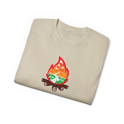 Wanderlust Campfire | Hiking & Camping Tee | Nature-Inspired Outdoor Apparel