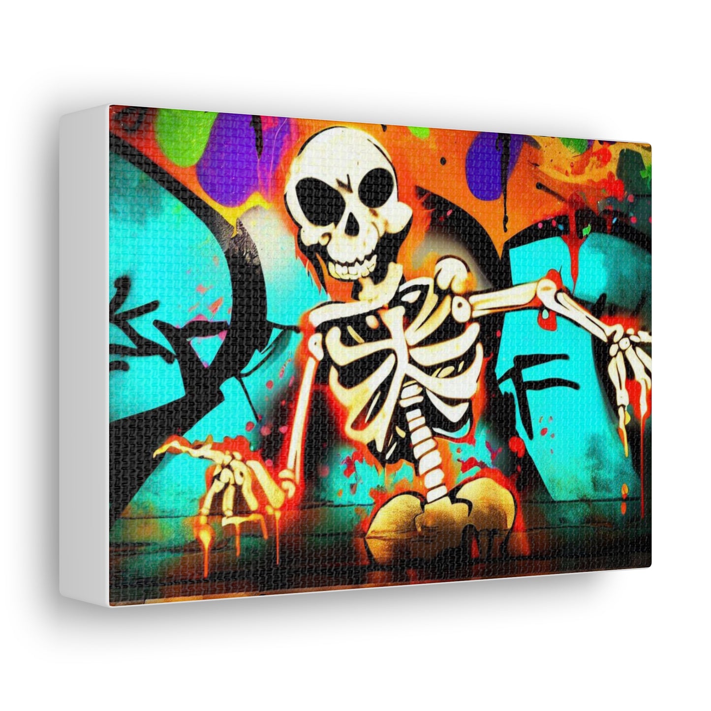 Halloween art, Skeleton canvas prints, Scary Halloween decor, Halloween home decor, Halloween wall, Gothic wall decor, Canvas Gallery Wraps - SaviTraviDesigns