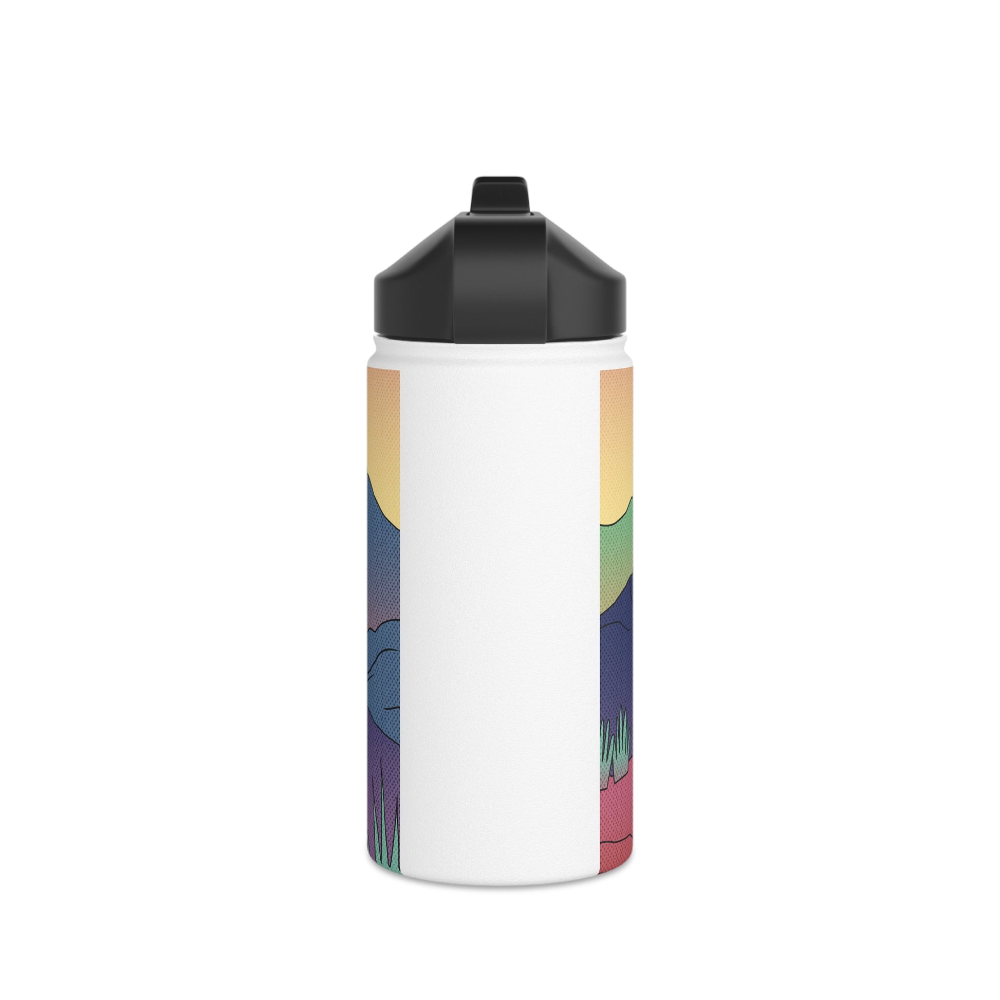 Print water bottle, Stainless Steel Water Bottle, Standard Lid - SaviTraviDesigns