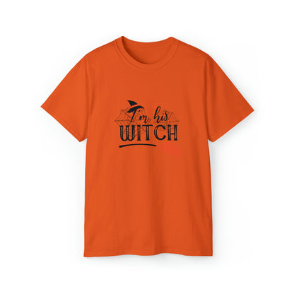 I'm His Witch, Halloween Graphic Shirts, Spooky Halloween Shirts, Scary Halloween Shirt Designs, Cute Halloween Graphic Tees, Funny Halloween Shirt Ideas - SaviTraviDesigns