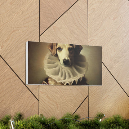 Fancy Dog, Canvas Dog Art, Dog Wall Art, Canine Canvas Art, Canvas Gallery Wraps