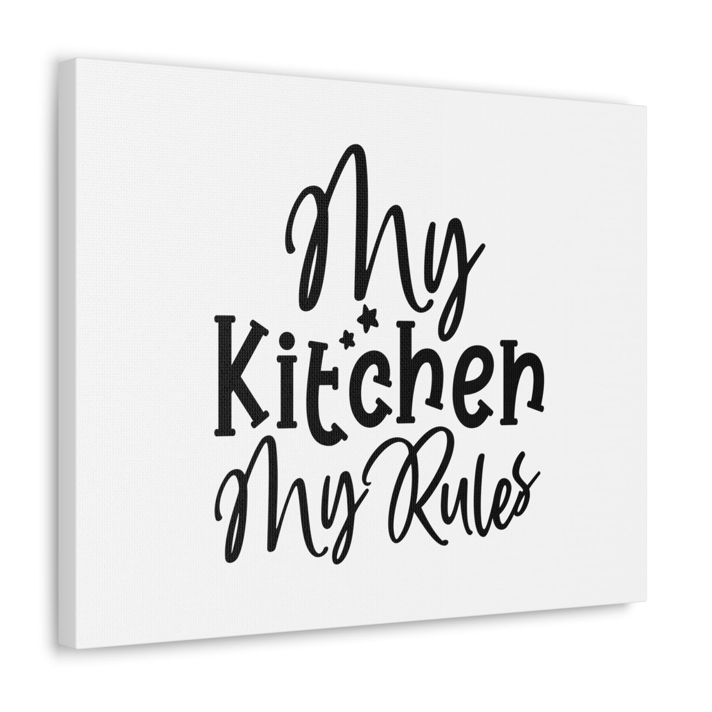 My Kitchen My Rules, Kitchen quote canvas prints, Kitchen wall decor quotes, Kitchen canvas art, Funny kitchen quotes on canvas, Inspirational kitchen quotes - SaviTraviDesigns