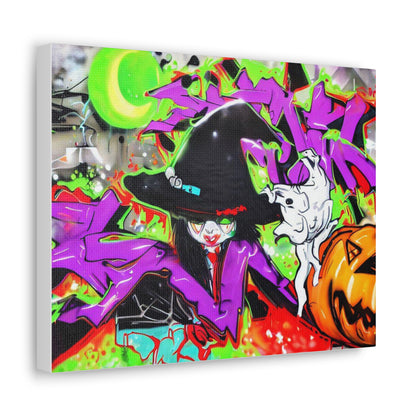 Halloween art, Witch canvas prints, Scary Halloween decor, Halloween home decor, Halloween wall, Gothic wall decor, Canvas Gallery Wraps