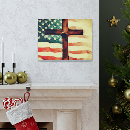 Christian wall art, Flag wall art, Canvas Gallery Wraps - SaviTraviDesigns