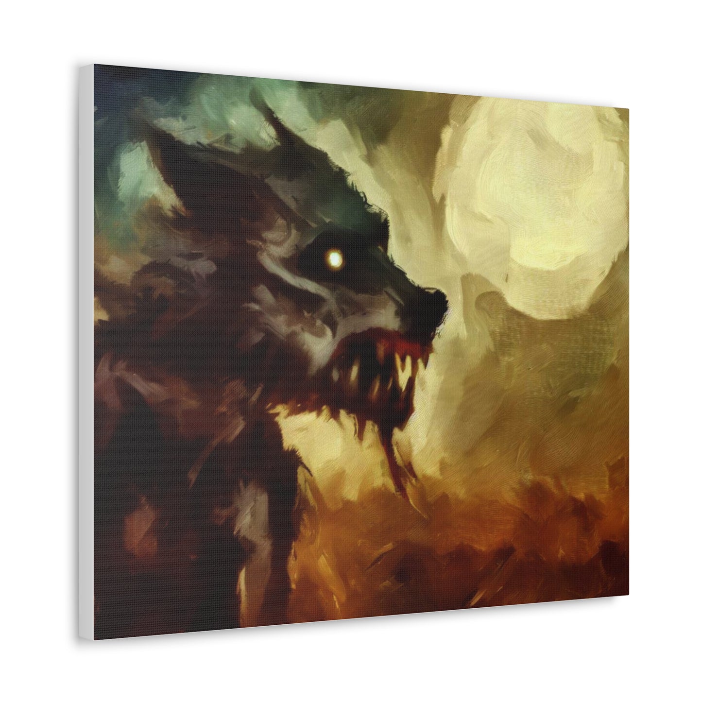 Halloween art, Werewolf canvas prints, Scary Halloween decor, Halloween home decor, Halloween wall, Gothic wall decor, Canvas Gallery Wraps - SaviTraviDesigns