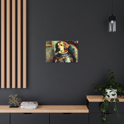 Fancy Dog, Canvas Dog Art, Dog Wall Art, Canine Canvas Art, Canvas Gallery Wraps