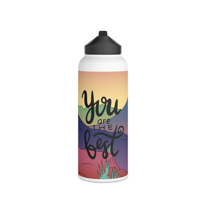 Print water bottle, Stainless Steel Water Bottle, Standard Lid - SaviTraviDesigns