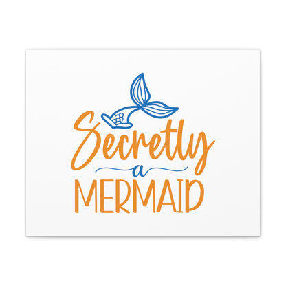 Secretly A Mermaid, Mermaid Wall Art, Coastal Mermaid Decor, Beach House Mermaid Signs, Nautical Mermaid Decor, Mermaid Nursery Wall Decor - SaviTraviDesigns