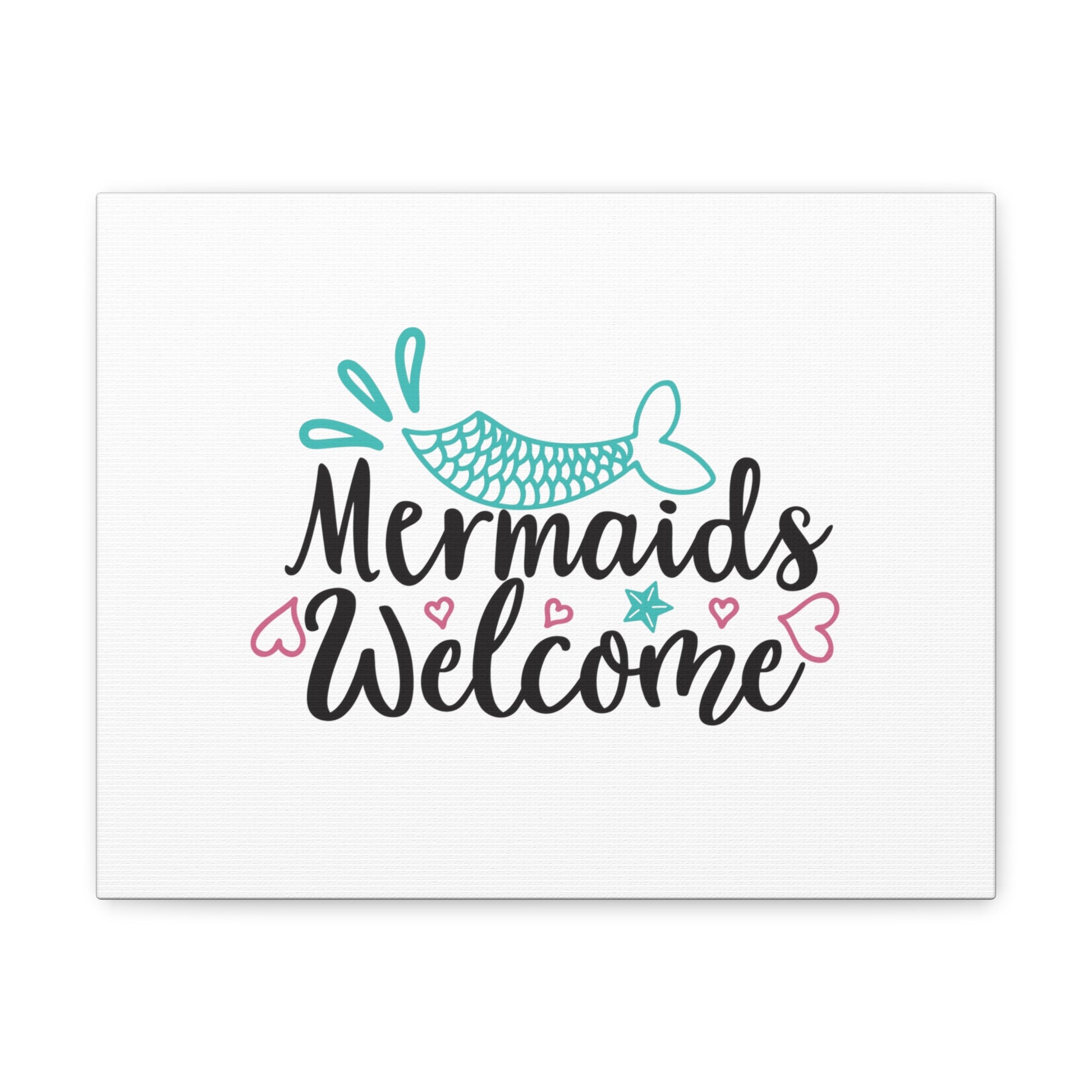 Mermaids Welcome, Mermaid Wall Art, Coastal Mermaid Decor, Beach House Mermaid Signs, Nautical Mermaid Decor, Mermaid Nursery Wall Decor - SaviTraviDesigns